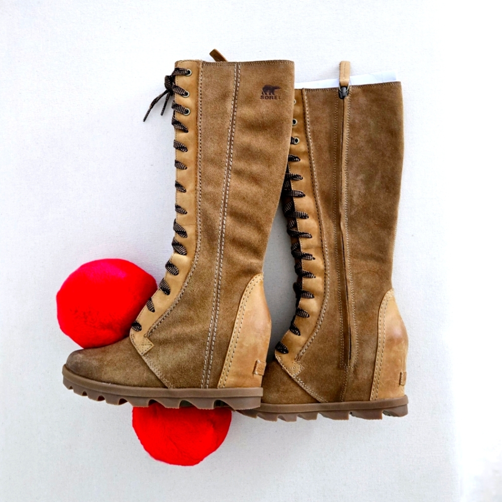 Sorel Joan of Arctic Il wedge Cate Tall Waterproof boots 7 NEW RARE🍒